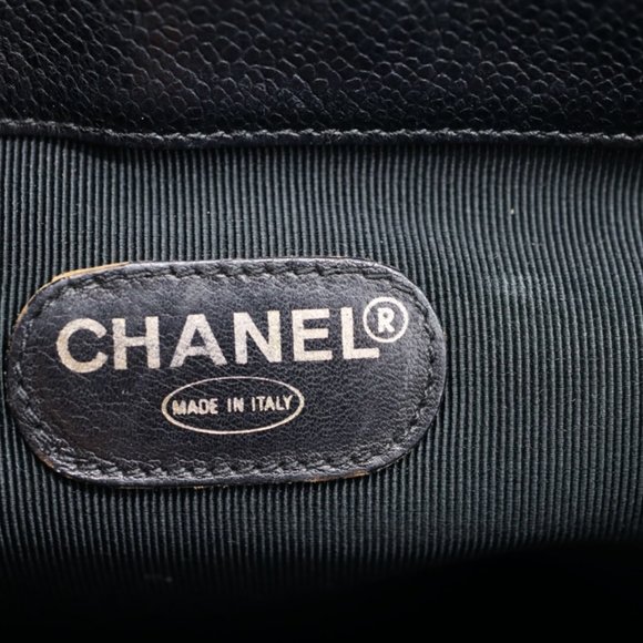 Chanel Triple Stitched CC Caviar Medium Flap Backpack - Picture 4 of 12